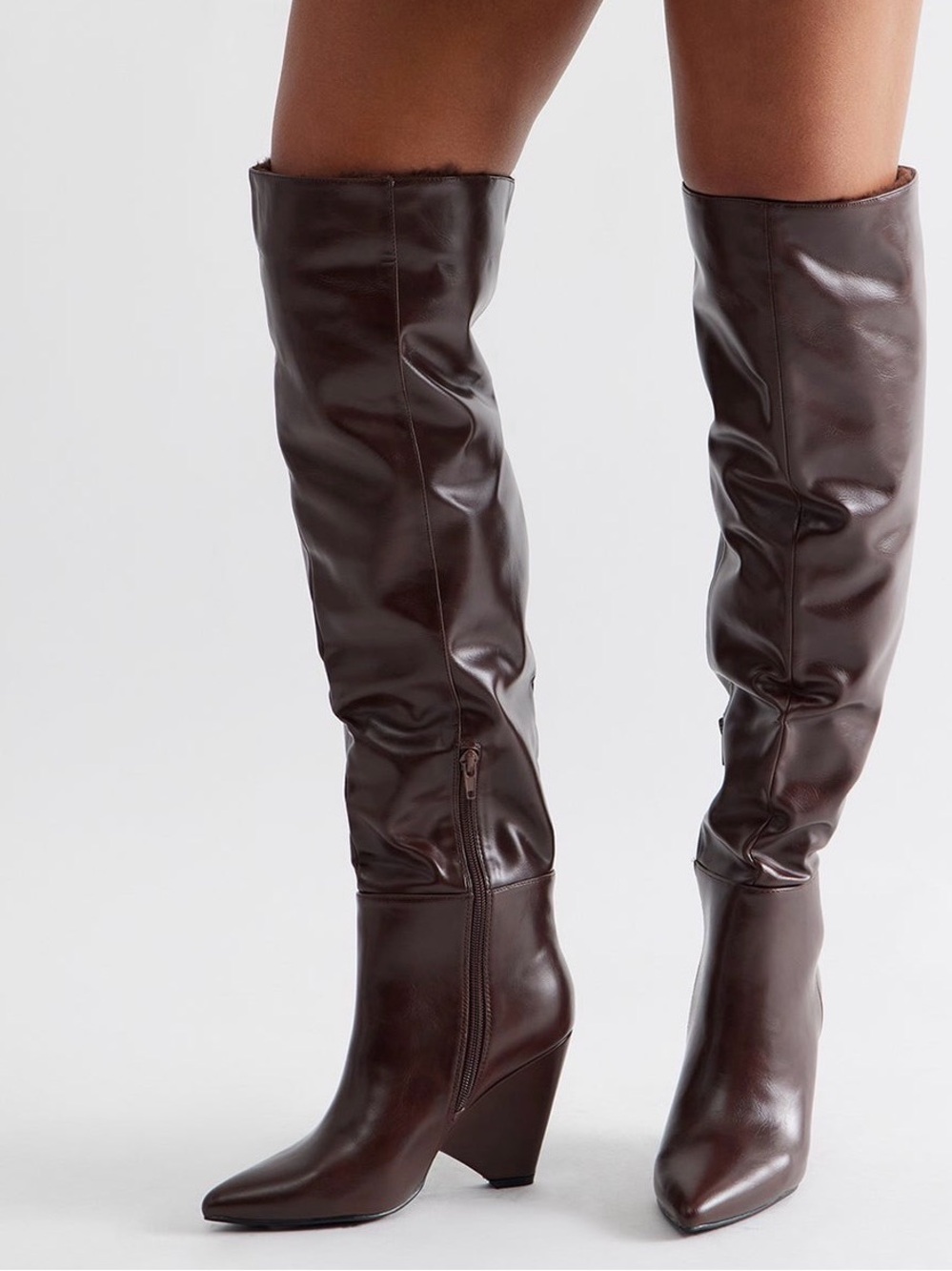 Fur trim boots